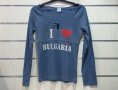 Нова дамска блуза с дълъг ръкав и трансферен печат I Love Bulgaria (Аз Обичам България), снимка 6