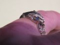  стар сребърен пръстен с животинче и камъни - красота за твоята ръка, снимка 5
