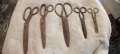 5бр старинни ковани ножици, снимка 6