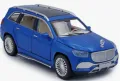 Метален джип Maybach GLS600 със звук и светлини 1/24 син, снимка 1