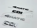 Емблема за багажник надпис Mercedes 4matic cdi цди 4матик, снимка 2