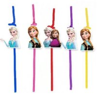 10 бр Елза Анна Замръзналото кралство frozen парти сламки рожден ден, снимка 1 - Други - 42815728