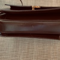 Стилна vintage чанта ALMADA  цвят тъмен шоколад, снимка 10 - Чанти - 37627048