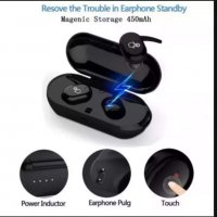 Безжични мощни  ВОДОУСТОЙЧИВИ Smart touch #Bluetooth 5 слушалки със зареждаща кутия, снимка 1 - Безжични слушалки - 39149477