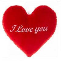 Плюшено сърце "I Love you" в червено /казва ”Обичам те тооолкова много”/ , снимка 2 - Романтични подаръци - 39783300