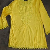 Нова блуза в жълто , снимка 4 - Блузи с дълъг ръкав и пуловери - 30684127