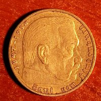Сребърна монета 2 райх марки свастика, снимка 2 - Колекции - 37232256