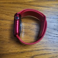 Apple Watch 8, GPS, Cellular, Корпус RED Aluminium 45mm, RED Sport Band, снимка 3 - Смарт гривни - 40430381