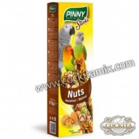 PINNY STICKS NUTS - кракери за средни папагали с ядки 115гр, снимка 1 - За птици - 38131808