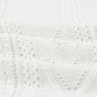Дамска плетена блуза в бяло с ефектна бродерия, от памук и акрил, снимка 12 - Блузи с дълъг ръкав и пуловери - 42814561