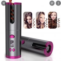 Безжична ,автоматична керамична маша за коса Cordless Automatic Curler 2 в 1 със зарядно за телефон., снимка 3 - Други - 35236223