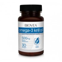 Хранителна добавка Biovea OMEGA-3 KRILL OIL 500mg, снимка 1 - Хранителни добавки - 30022055