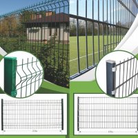 Ограда, оградни пана и оградни колове, зелени и антацит, снимка 2 - Огради и мрежи - 37708884