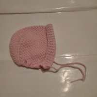 Розова бебешка шапка, снимка 1 - Шапки, шалове и ръкавици - 31683989