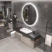 Огледало за баня с LED осветление XMR-Y18-819, снимка 3 - Огледала - 42839127