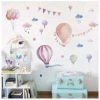 Въздушни Аеро балони самозалепващ стикер лепенка за стена и мебел детска стая, снимка 3 - Други - 30733995