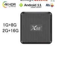 X98Q Тв Бокс Андроид 11 Amlogic S905W2 1GB/8GB AV1 2.4G/5G Wifi 2/16GB, снимка 1 - Друга електроника - 42909636