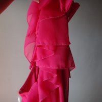 Нова розова рокля с едно рамо, снимка 4 - Рокли - 11084964