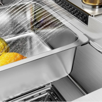 Висококачествена мултифункционална кухненска мивка в цвят инокс, снимка 9 - Мивки - 44730494
