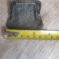 Метално старинно малко дамско портмоне с две прегради, снимка 6 - Антикварни и старинни предмети - 40308844
