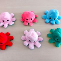 Плюшена играчка октопод с две лица/Reversible octopus plush/Reversible octopus plushie, снимка 2 - Плюшени играчки - 31889722