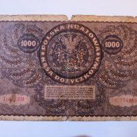 1000 марки 1919 година Полша г30, снимка 2 - Нумизматика и бонистика - 42560772