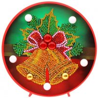 Диамантен гоблен Коледна украса с подсветка , снимка 1 - Гоблени - 35101306