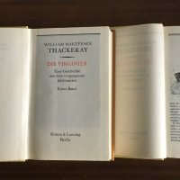 Die Verginier – 2 тома от William Makepeace Thackeray – на немски език , снимка 2 - Художествена литература - 33822150