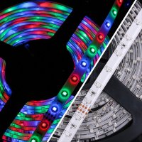 RGB LED лента 5 метра, снимка 1 - Лед осветление - 39548399