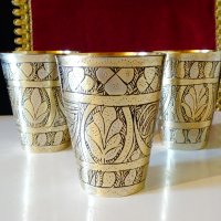 Персийска бронзова чаша 8 см. , снимка 3 - Антикварни и старинни предмети - 30408104