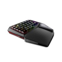 Мини клавиатура Геймърска USB Delux T9 Plus RGB подсветка Механична Черна, снимка 4 - Клавиатури и мишки - 39186757