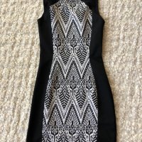 Нова вталяваща H&M рокля S-M лятна черно бяло , снимка 1 - Рокли - 31893659