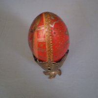 Руско ръчно рисувано дървено яйце, снимка 9 - Антикварни и старинни предмети - 36896457