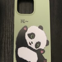 Силиконов калъф за Iphone 13 Pro с панда, снимка 2 - Калъфи, кейсове - 36826153