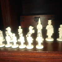 стари фигури шах над 100год. , снимка 1 - Колекции - 44588870