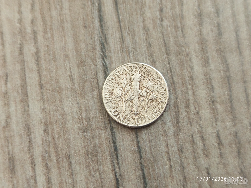 Монета 1964 Съединени Щати One Dime - 10 Cents (Roosevelt Silver Dime), снимка 1