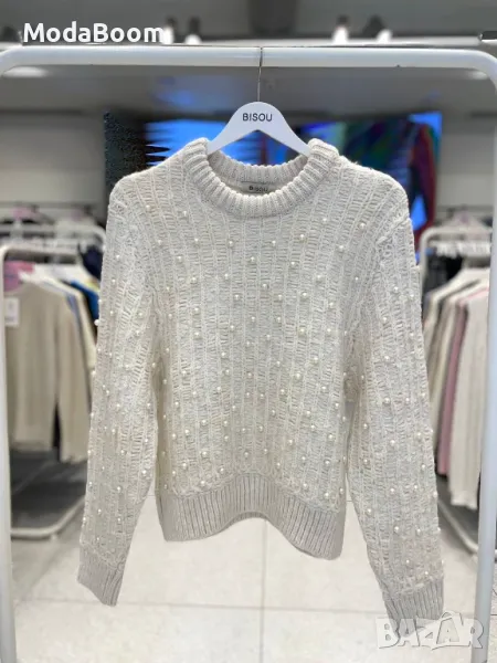 Дамски бели пуловери , снимка 1