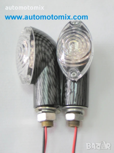 Диодни мигачи жълта светлина, 2бр. - 1625, снимка 1