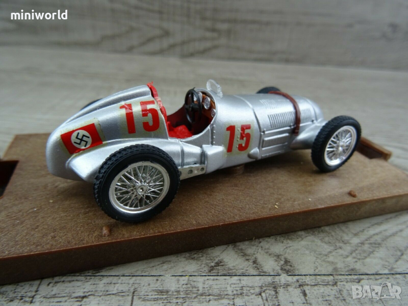 Mercedes W125 coppa Wanderbild 1938 - мащаб 1:43 на BRUUM R71 моделът е без забележки, снимка 1