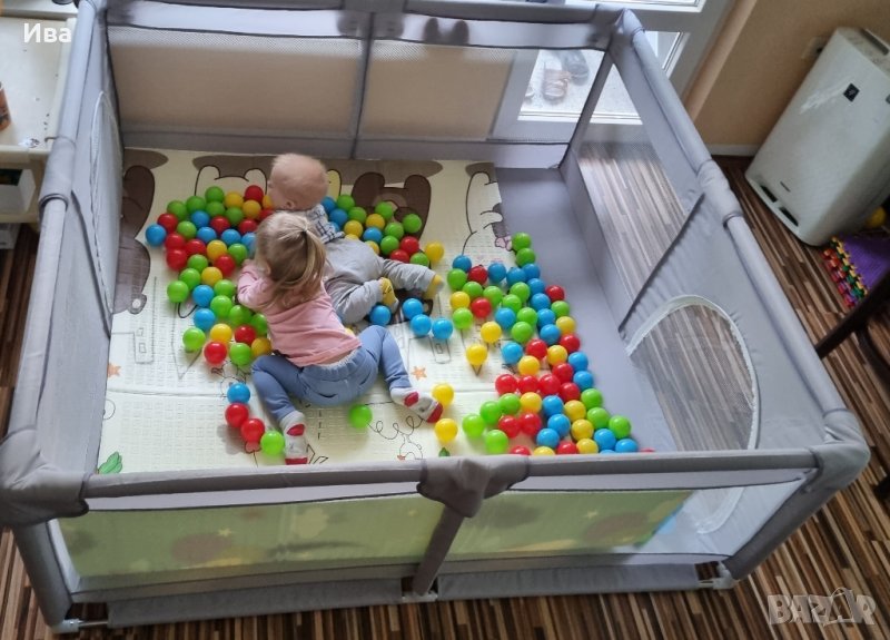 НОВА 150х150см. Голяма детска кошара за игра/ заграждение за бебе / дете / преграда, снимка 1