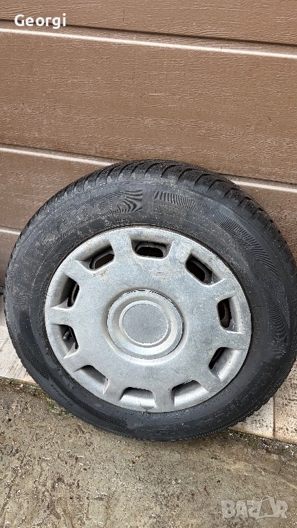 Зимни гуми с железни джанти 195 65 15 VW Skoda Audi, снимка 1