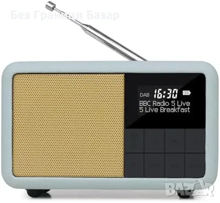 Ново малко DAB+ радио с Bluetooth и аларма – водоустойчиво, компактно, снимка 1