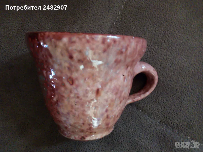 Стара керамична кашпа, снимка 1