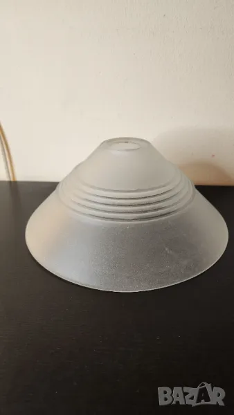 Стъклен абажур лампа полилей за таван, снимка 1