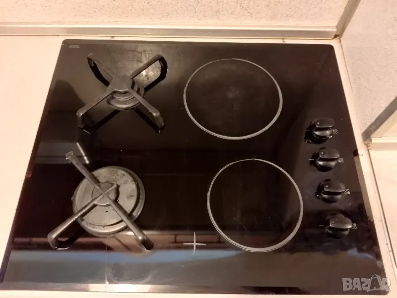 Комбиниран готварски плот ток и газ, за вграждане, снимка 1