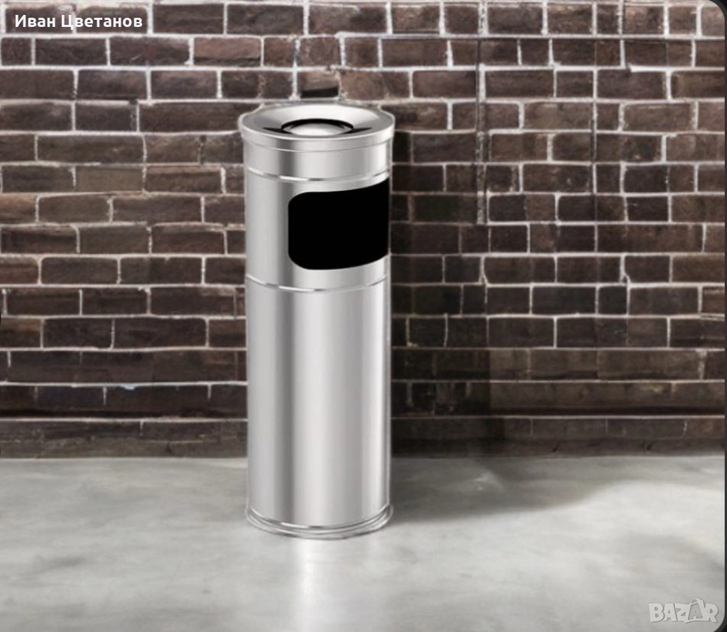 Пепелник колона Vinoks 763400, 22см./26см/28см., инокс, снимка 1