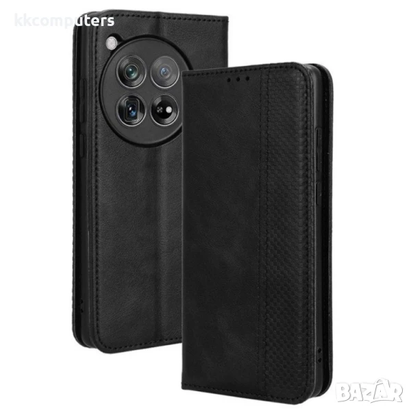 OnePlus Ace 3 5G / 12R 5G Retro Texture Wallet Калъф и Протектор, снимка 1