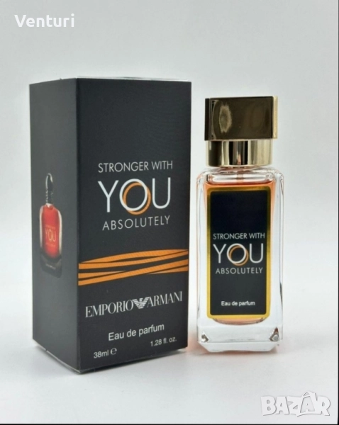 Мъжки мини парфюм Armani Stronger With You Absolutely EDP 38ml, снимка 1