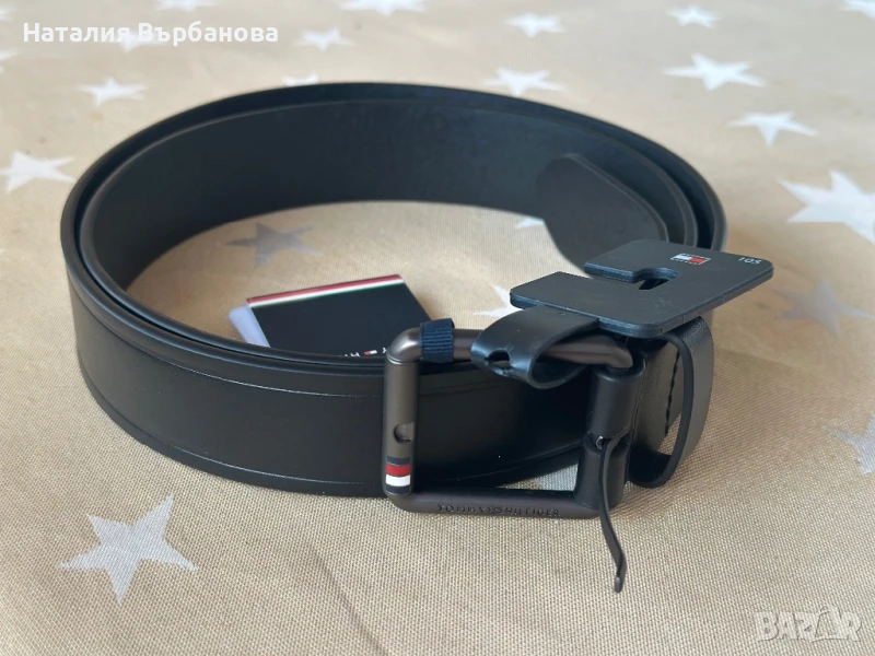 Мъжки колан естествена кожа Tommy Hilfiger, снимка 1