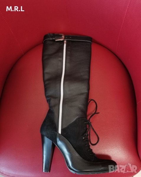 Дамски ботуши от естествена кожа , снимка 1